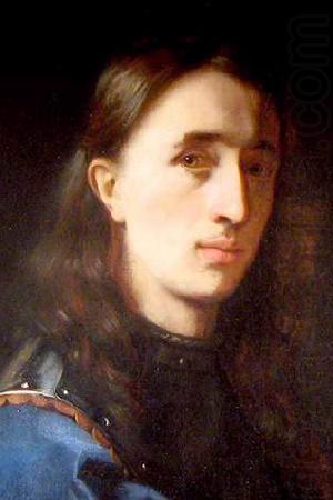 Johann Michael Rottmayr Self Portrait in a Blue Coat with Cuirass china oil painting image